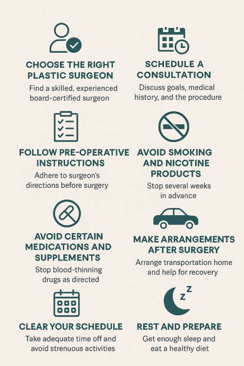 Infographic for Brow Lift Pre Op